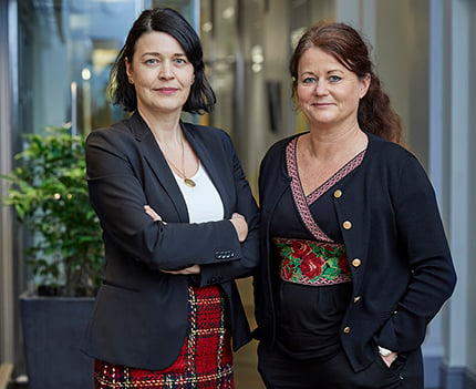 Linda Billfalk Åkerlund och Karin Sigstedt