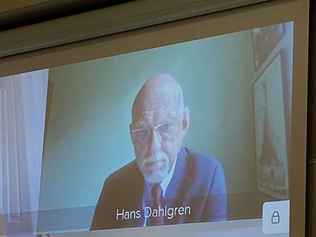 EU-minister Hans Dahlgren på digitalt besök på Åklagarmyndigheten