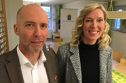 Vice chefsåklagare Lars-Göran Wennerholm och kammaråklagare Jenny Karlsson vid Åklagarkammaren i Skövde